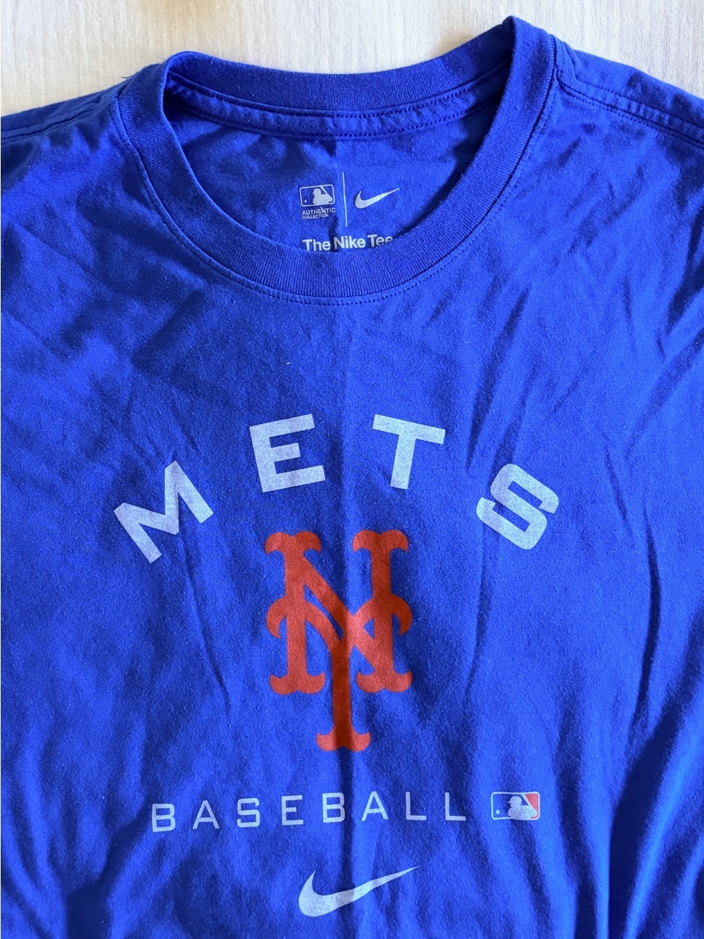 Nike Mets Royal Blue Dri-Fit Tee Shirt - Large